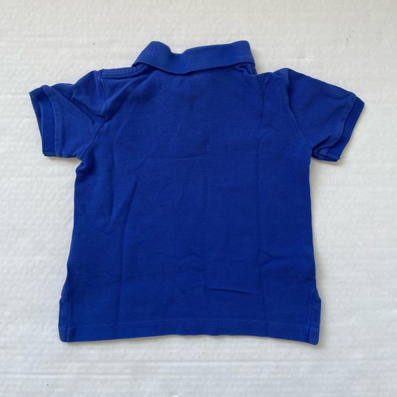 POLO Ralph Lauren 100% Cotton Boys Blue Polo Collared Shirt Sz 2T Pony Toddler - Picture 2 of 4